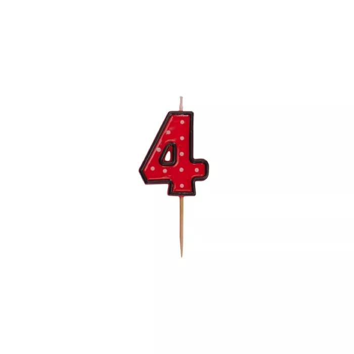 Dortová svíčka číslo - "4"